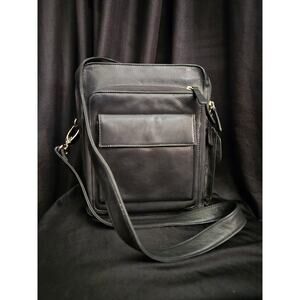 Osgoode Marley Genuine Leather Black Crossbody/Shoulder or Top Handle Purse